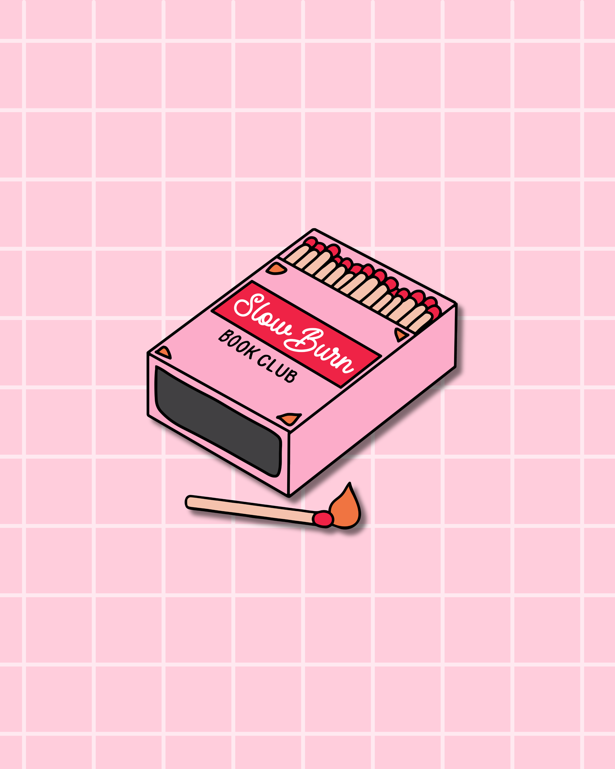 Slow Burn Book Club Sticker