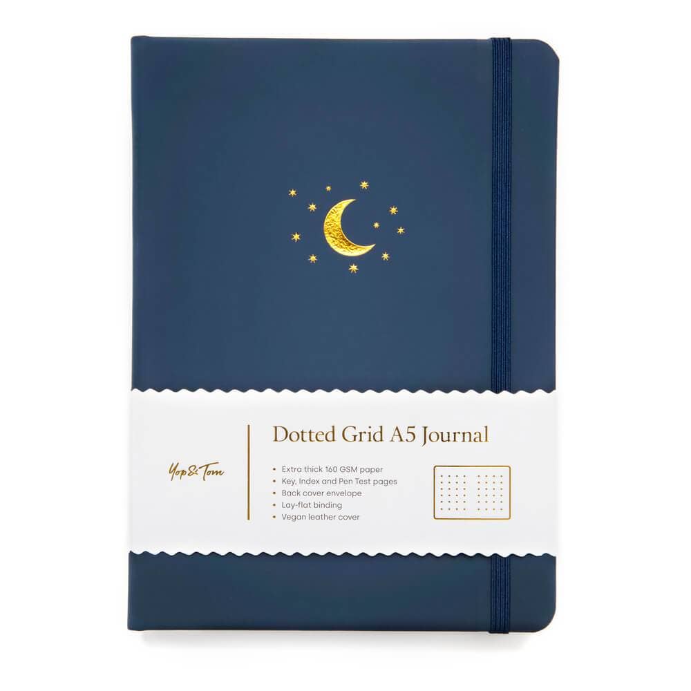 Moon and Stars Dot Journal
