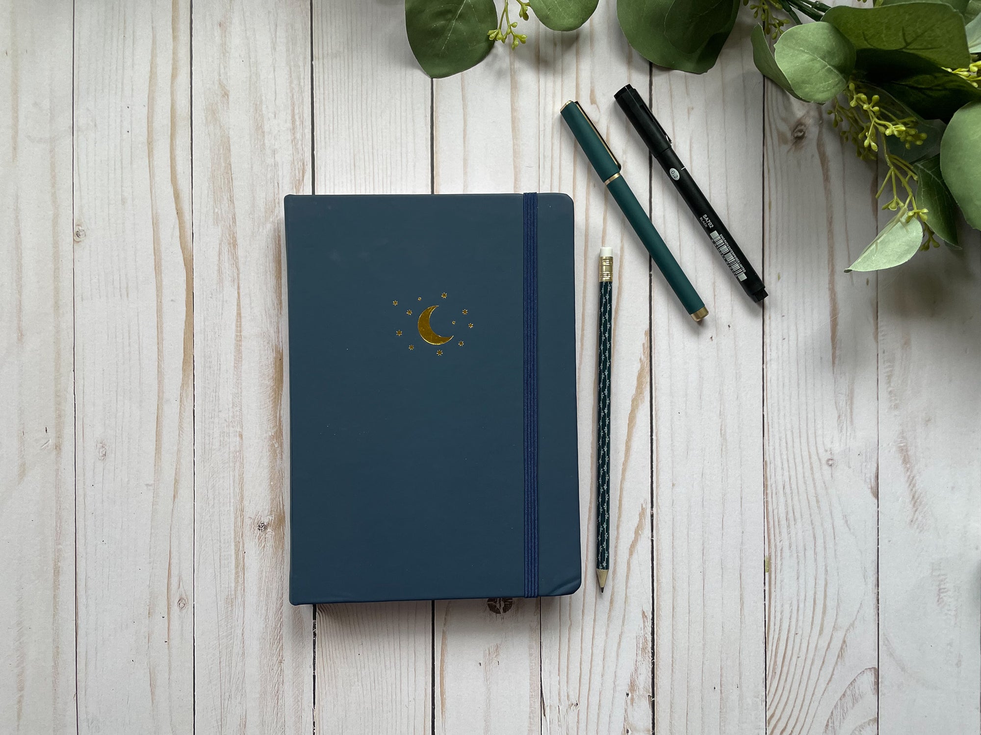 Moon and Stars Dot Journal